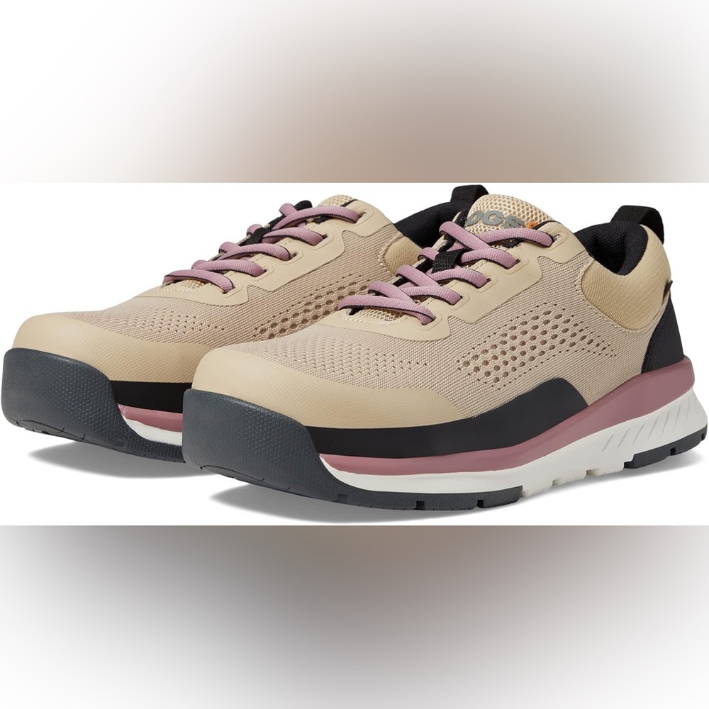 NWT Bogs Women's working Sneakers in Beige and Pink